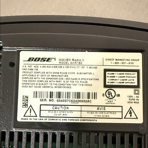 Bose Wave Radio II - Black and Silver - Picture 1 of 3